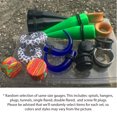 thumbnail image 2 of BodyJ4You 18PCS Taper Tunnel Plugs Randomly Assorted Ear Piercing Gauges Kit 16mm (5/8") - 9 Pairs, 2 of 6