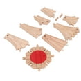 thumbnail image 1 of Juego De Vías De Tren De Madera, 1 of 7