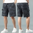 thumbnail image 3 of WTXUE Cargo Pants for Men, Mens Shorts Men'S Casual Amouflage Shorts Camouflage Short Cargo Comfort Waist 4XL, 3 of 3
