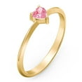 thumbnail image 3 of Heart Birthstone Ring - Pink Tourmaline (October), 3 of 6