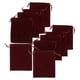 thumbnail image 4 of 10pcs Flannel Drawstring Bags Burgundy Small Pouches for Jewelry Bracelets Wedding Party Favors Bridal Shower Durable Soft Storage, 4 of 5