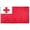 3x5 ft Polyester Flag, variant on AGAS Tonga Flag 4x6 inch - 11" Plastic Pole 100% Polyester Stitched Edges Tongan Mini Flag on a Stick