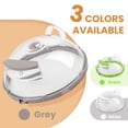 thumbnail image 6 of Gracenal 10-Inch Microwave Food Cover, Clear Splatter Guard with Integrated Handle, White Kitchen Accessory, 6 of 8