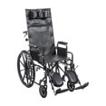 thumbnail image 1 of Drive Medical Fauteuil Roulant Sport Inclinable Complet Argenté, Accoudoirs de Bureau, Siège 20 Pouces, 1 of 8