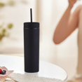 thumbnail image 4 of SUSHANG 16oz Maars DrinkwareDouble Wall Insulated Skinny Acrylic Tumblers Tumbler With Lid And Plastic Water Coffee Tumbler Cup Water Bottle Slim Double Wall Reusable Plastic Tumbler Cups Travel Mug, 4 of 4