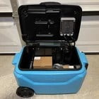 IcyBreeze Platinum Pro Portable Cooler / Air Conditioner AC Blue Black W/Battery and Extra Accessories