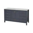 thumbnail image 6 of Horizon 60" Single Bathroom Vanity with Marine Gray Cabinet and Engineered Carrara Top, 6 of 6