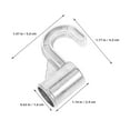 thumbnail image 2 of Greenadscape 4Pack Closet Rod Brackets Square Aluminum Alloy for Home Use Closet Accessories, 2 of 8
