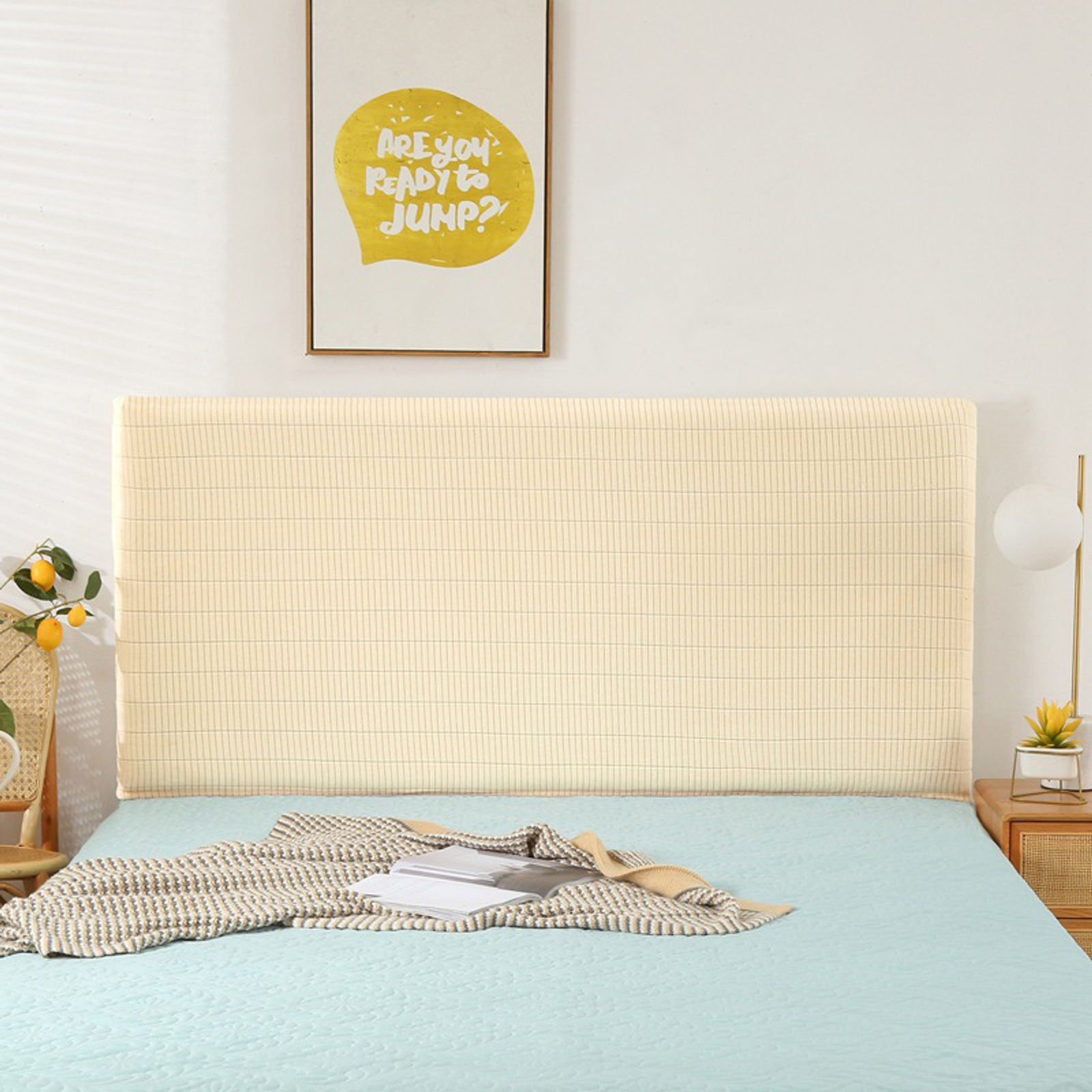 Stretch Allinclusive Headboard Cover For Full Twin Queen King Bed Head