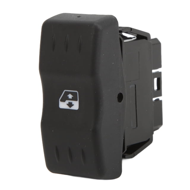 6001546816, Window Lifter Button Single Power Window Switch Sturdy Comfortable High Sensitivity Black for Car Replacement for Dacia Logan 2004-2014