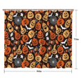 thumbnail image 5 of Autumn Halloween Pumpkin Pattern Shower Curtain 84"x72" ,Bathroom Decorative Shower Curtains Set with 12 Hooks,Modern Waterproof Washable Shower Curtain, 5 of 6
