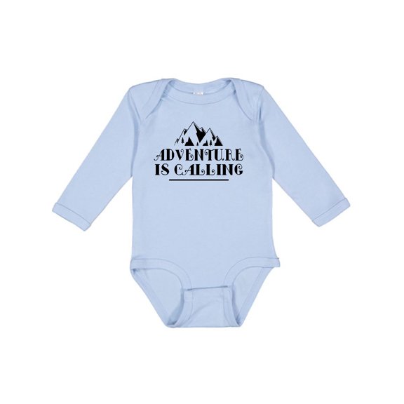 Inktastic Adventure Is Calling Camping Hiking Boys or Girls Long Sleeve Baby Bodysuit