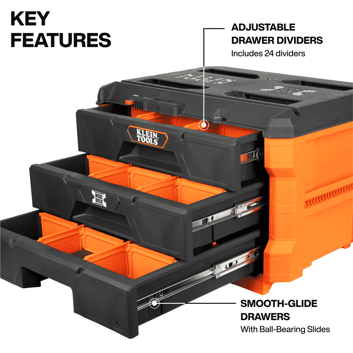 Klein Tools MODbox Three Drawer Toolbox