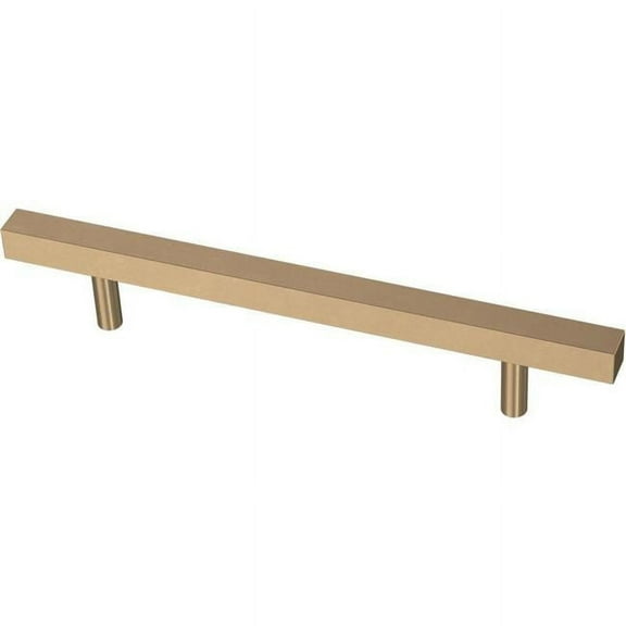 Liberty Hardware  5.06 in. Square Bar Cabinet Pull, Champagne Bronze
