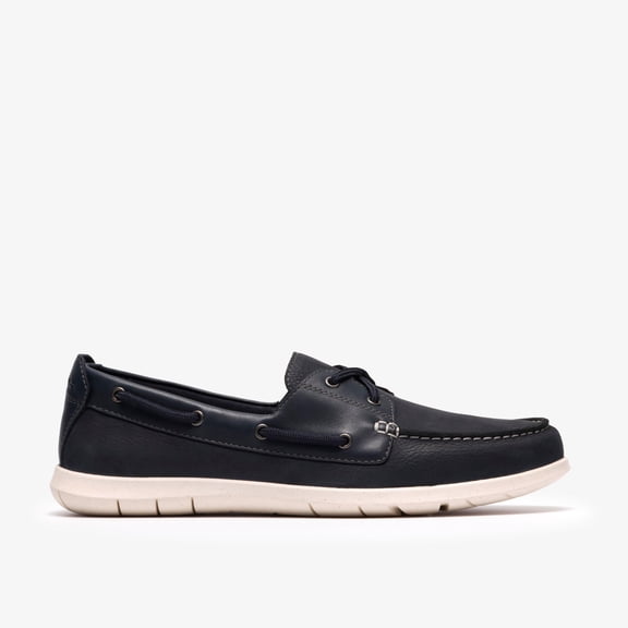 Clarks Mens Flexway 2Eye Slip-Ons,Boat Shoes