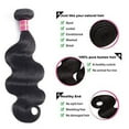 thumbnail image 2 of Brazilian Virgin Human Hair Extensions 3 Bundle Body Wave Hair Wave Weft Black Women 10A Grade(10"12"14"), 2 of 5