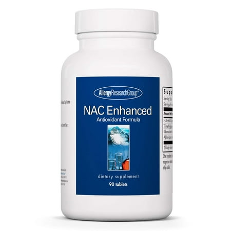 Allergy Research Group NAC Enhanced Supplement - N-Acetyl-L-Cysteine, Glutathione Precursor, Supports Immune Function, Mucus Clearance - 90 Count