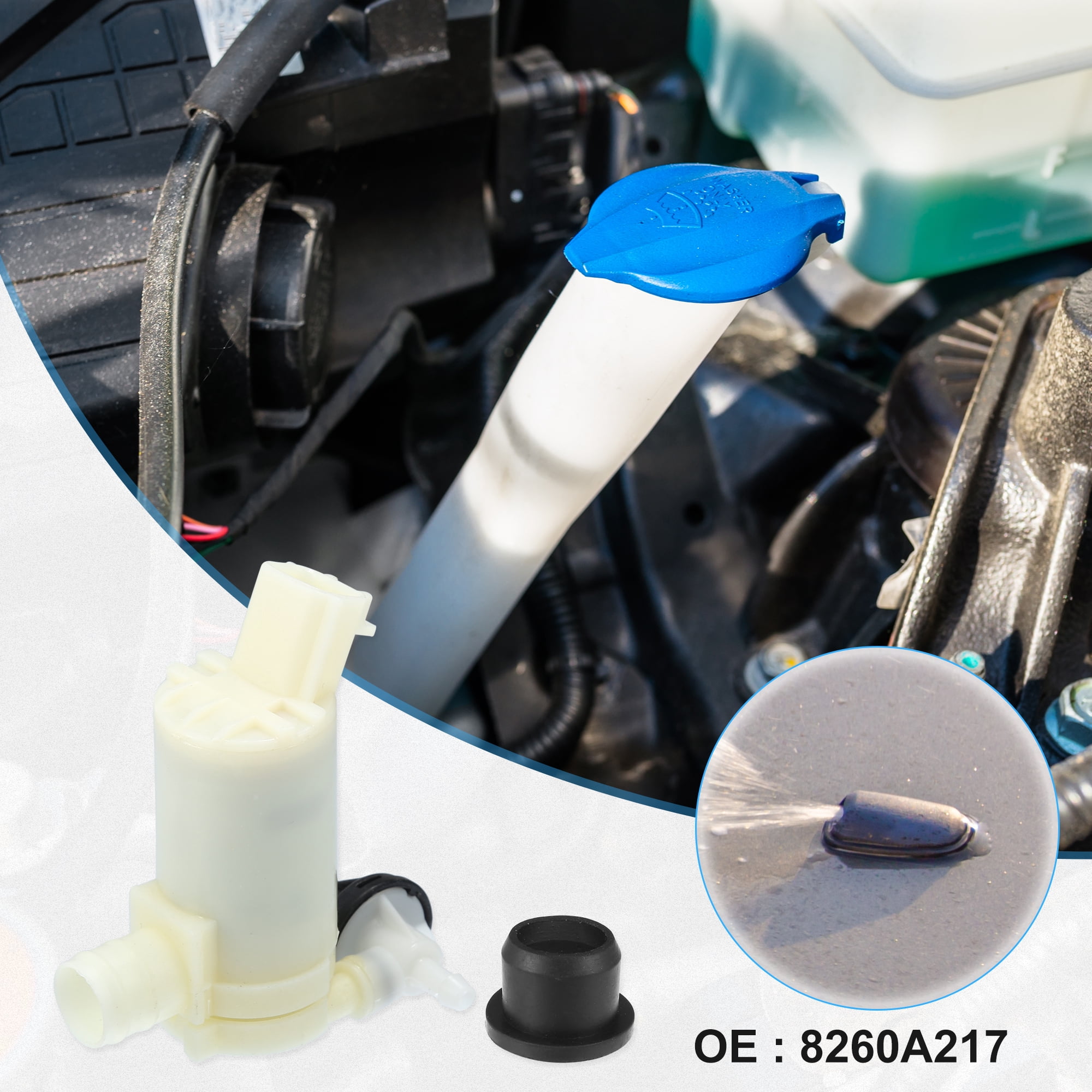 Unique Bargains Car Windshield Washer Motor Pump Replacement Fit for HONDA CR-V