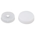 thumbnail image 2 of C.R. Laurence SC91F40-XCP100 White Flat Large Snap Cap Screw Covers - Pack of 100, 2 of 4