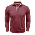thumbnail image 4 of Bcfgryg Men's Classic Long Sleeve Shirt Comfortable Breathable Casual Wear For Daily Home Outdoor Activities Slim Fit Turn Down Collar Solid Color Men's Collared Shirts, 4 of 5