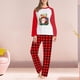 thumbnail image 4 of Traje familiar con pantalones largos cuello redondo diseño de Papá Noel ajuste holgado traje diario informal FLhrweasw Nuevo, 4 of 6