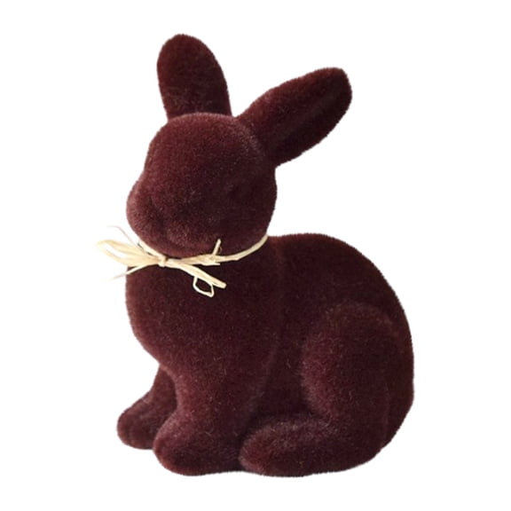 Easter Moss Bunny Decoration, Flocking Artificial Grass Rabbit Statue for Spring Decor, Festive Easter Decorations for Home Garden Patio, Creative Easter Party Gift Ornament