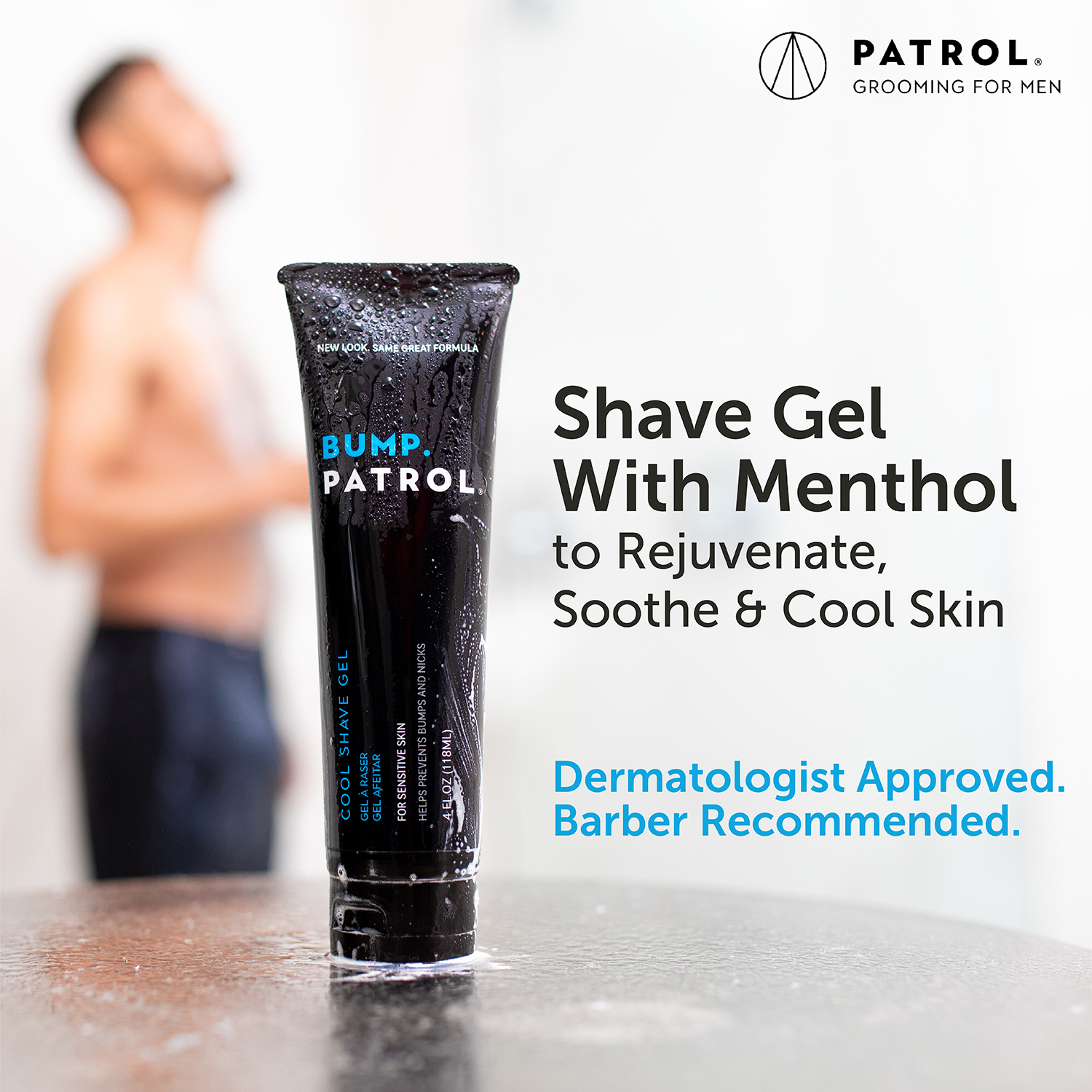 Bump Patrol Cool Shave Gel with Menthol for Sensitive Skin (4 oz) - image 3 of 5