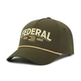 thumbnail image 7 of Federal Ammunition Structured 5-Panel Snapback Hat – Embroidered Logo Cap, Olive, One Size, 7 of 7