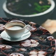 thumbnail image 3 of Ambesonne Vintage Botanical Fitted Round Tablecloth, Nostalgic Floral, 45"- 56" Diameter, Purpleblue Maroon, 3 of 5