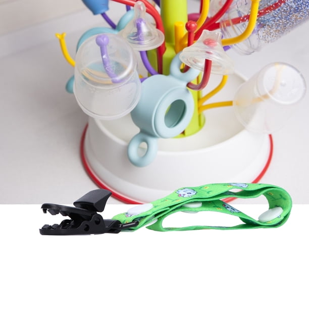 Clip de Chupeteas de Bebé, Clips de Chupete Plegables Prácticos Portátiles para Pamosos de Eructos para Chupetes para Juguetes de Dentición