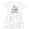thumbnail image 3 of Inktastic My Grandma Loves Me to the Moon and Back Elephants in Clouds Girls Toddler Dress, 3 of 5
