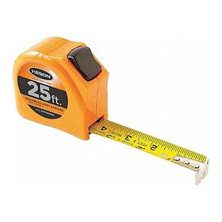 UPC: 0052837027927 | Keson Tape Measure 1 In x 25 ft Orange In/Ft PGT181025V