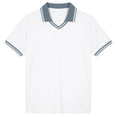 thumbnail image 3 of Boys Active Short Sleeve Polo Shirt Breathable White Active Performance Tennis Shirts for School Uniform 13-14 Years, 3 of 6
