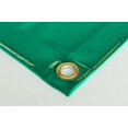 thumbnail image 4 of Durable Vinyl Tarp 23 oz, Super Heavy Both Sides Coated, 22 mil, with Grommets, Lacquered for Easy Cleaning, high Tear Strenght, uv Stability, Waterproof - by Fulcoline USA (10' x 12', Green), 4 of 5
