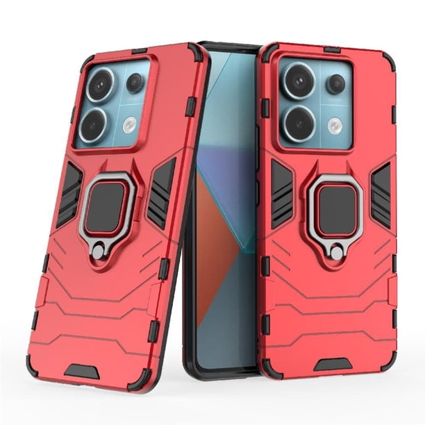 Funda para Xiaomi Redmi NOTE 13 PRO 5G con Soporte Anillo Giratorio 360° y Protección Resistente a Golpes y Caídas