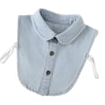 thumbnail image 2 of 2026 New Denim False Collar For Girls,Denim Collar,False Collars For Ladies Denims,The Layering Essential (Sky Blue), 2 of 6