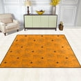 thumbnail image 3 of GZHJMY Halloween Spider Web Orange Area Rug Living Room Rugs - 5'3" x4 Abstract Large Soft Indoor Washable Rug Low Pile Carpet for Bedroom Dining Room Office Carpet Runner, 3 of 6