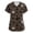 Black-B#60526NN, variant on Stretchy Cartoon Animal Print Scrub Shirt V Neck Short Sleeve Under Scrubs for Women S-5XL Plus Size Women’s Nurse Uniforms with Pocket