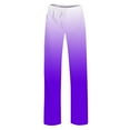 thumbnail image 4 of Atogsazn Children's Girls Wide Leg Pants Kids Casual Loose Lightweight Pants Trousers with Pocket 04-Purple 4-5 Years, 4 of 8
