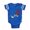 Royal Blue, variant on CafePress - FIN U For Unicorn - Cute Infant Baby Football Bodysuit