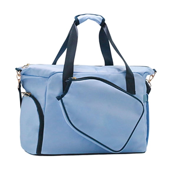 ziyahi Pickleball Racket Bag Zipper Pickleball Racket Shoe Blue Storage with Sky Compartment Sky Blue 40.9x18.6x27.9cm