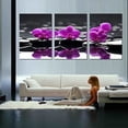 thumbnail image 5 of Yirtree Pink Flower Picture Wall Art Decor Canvas 3 panels Wall Art Print Floral Paintings Decoration for Bedroom Living Room, 5 of 7