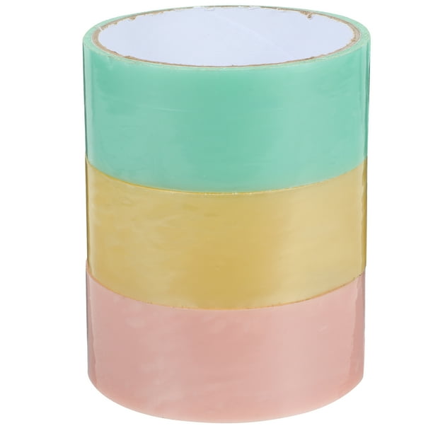 3 rollos de cinta adhesiva de colores, cinta de bola divertida, cinta adhesiva, cinta de descompresión