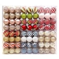 thumbnail image 2 of 24 piezas/caja de bolas de colores navideñas de 6 cm, de plástico galvanizado, para colgar en el árbol de Navidad, adornos navideños decorativos, 2 of 5
