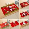 thumbnail image 4 of Felpudo navideño de Papá Noel, alfombra, decoraciones navideñas para el hogar, regalos de Navidad 2024, feliz año nuevo 2025, 4 of 5