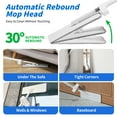 thumbnail image 3 of oshang Flat Mop and Collapsible Bucket OG7, Mop and Bucket for Floor Cleaning, Foldable Bucket with Wheels, 2 Washable & Reusable Microfiber Pads, 3 of 8