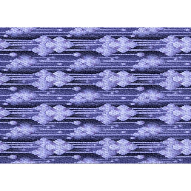 Ahgly Company Tapis d'Intérieur Lavables en Machine Rectangle Transitionnel Violet Mimosa Violet, 2' x 3'