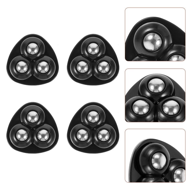 Phenofice 16 Pcs Roues Pivotantes Autocollantes Durables Noires ABS pour Rotation à 360 Degrés Bacs de Rangement