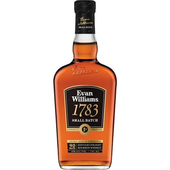 Evan Williams 1783 Small Batch Straight Bourbon, 750 ml Bottle, 45% ABV