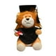 thumbnail image 3 of Muñeco de peluche de león de graduación con sombreros, suministros para figuras de animales de peluche para tu Negro, 3 of 9